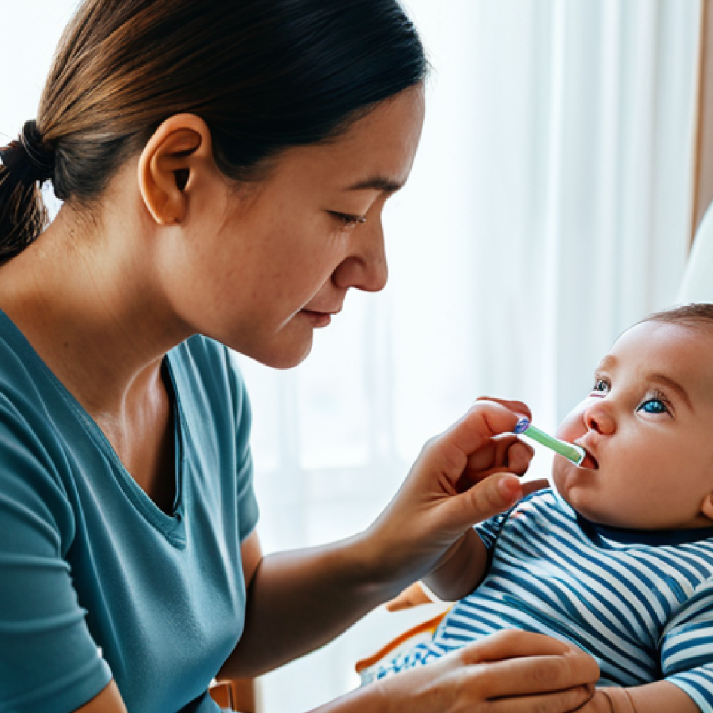 영유아 예방접종 후 부작용 대처 - Post-Vaccination Check-Up**

"A concerned but calm parent carefully checking their fully clothed inf...