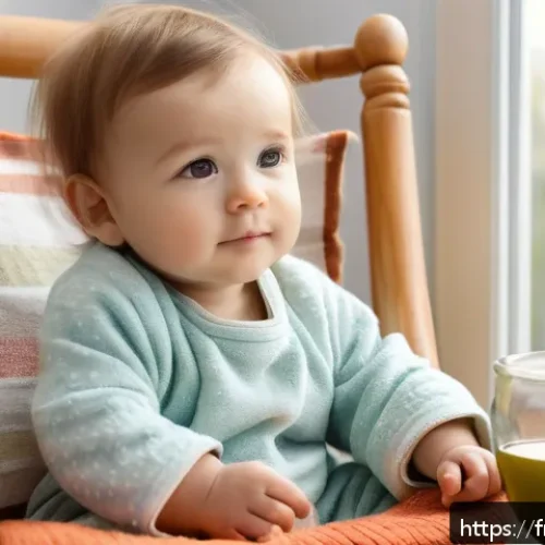 소아과에서 자주 다루는 감기 증상과 치료 - A cozy nursery scene featuring a toddler wearing soft cotton pajamas and a warm blanket, sitting qui...